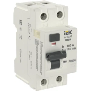 IEK ARMAT Выключатель дифференциального тока R10N 2P 100А 100мА тип A - AR-R10N-2-100A100 IEK ARMAT Выключатель дифференциального тока R10N 2P 100А 100мА тип A - AR-R10N-2-100A100
