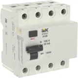 IEK ARMAT Выключатель дифференциального тока R10N 4P 100А 30мА тип AC