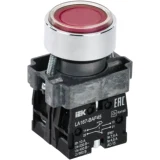 IEK Кнопка управления LA167-BAF45 d=22мм 1з+1р красная