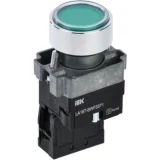 IEK Кнопка управления LA167-BWF3371 d=22мм RC 1з с подсветкой зеленая