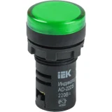 IEK Лампа AD22DS(LED)матрица d=22мм зеленый 12В AC/DC