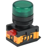IEK Лампа AL-22TE сигнальная d=22мм зеленый неон/240В цилиндр