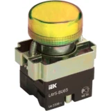 IEK Индикатор LAY5-BU65 d=22мм желтый