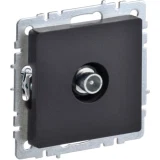 IEK BRITE Розетка TV проходная РТВ10-0-БрЧ черный