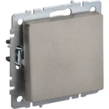 IEK BRITE Выключатель 1-клавишный проходной 10А ВС10-1-6-БрШ шампань