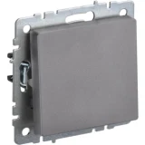 IEK BRITE Выключатель 1-клавишный самовозвратный 10А ВС10-1-4-БрС сталь