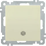 IEK Выключатель 1-клавишный с индикацией ВС10-1-1-Б 10А BOLERO кремовый