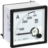 IEK Амперметр аналоговый Э47 3000/5А класс точности 1,5 72х72мм
