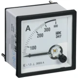 IEK Амперметр аналоговый Э47 300/5А класс точности 1,5 96х96мм