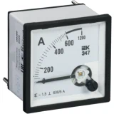IEK Амперметр аналоговый Э47 600/5А класс точности 1,5 96х96мм