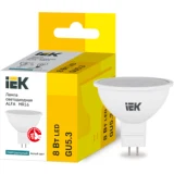 IEK Лампа светодиодная ALFA MR16 софит 8Вт 230В 4000К GU5,3