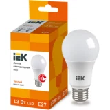 IEK Лампа светодиодная A60 шар 13Вт 230В 3000К E27