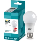 IEK Лампа светодиодная A60 шар 15Вт 230В 4000К E27