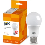 IEK Лампа светодиодная A80 шар 25Вт 230В 3000К E27