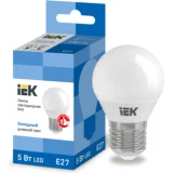 IEK Лампа светодиодная G45 шар 5Вт 230В 6500К E27