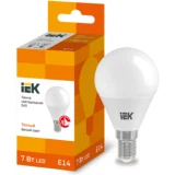 IEK Лампа светодиодная G45 шар 7Вт 230В 3000К E14