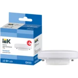 IEK Лампа светодиодная T75 таблетка 10Вт 230В 6500К GX53