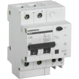 IEK Дифференциальный автоматический выключатель АД12 2Р 25А 100мА GENERICA