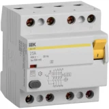 IEK Выключатель дифференциальный (УЗО) ВД1-63S 4Р 25А 300мА