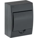 IEK KREPTA 3 Корпус пластиковый ЩРН-П-6 IP41 черная дверь черный