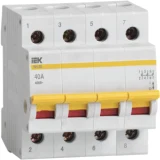 IEK Выключатель нагрузки (мини-рубильник) ВН-32 4Р 40А