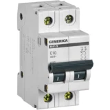 IEK Автоматический выключатель ВА47-29 2Р 10А 4,5кА С GENERICA