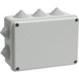 IEK Коробка распаячная КМ41242 для открытой проводки 150х110х70мм IP55 (RAL 7035, 10 гермовводов) - UKO10-150-110-070-K41-55 IEK Коробка распаячная КМ41242 для открытой проводки 150х110х70мм IP55 (RAL 7035, 10 гермовводов) - UKO10-150-110-070-K41-55