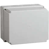 IEK Коробка распаячная КМ41274 для открытой проводки 240х195х165мм IP55 (RAL 7035, кабельные вводы 5шт)