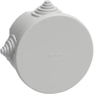 IEK Коробка распаячная КМ41237 для открытой проводки d75х40мм IP44 (RAL 7035, 4 гермоввода) - UKO11-075-040-000-K41-44 IEK Коробка распаячная КМ41237 для открытой проводки d75х40мм IP44 (RAL 7035, 4 гермоввода) - UKO11-075-040-000-K41-44