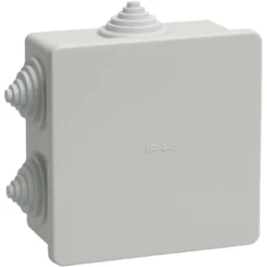 IEK Коробка распаячная КМ41235 для открытой проводки 85х85х40мм IP44 (RAL 7035, 6 гермовводов) - UKO11-085-085-040-K41-44 IEK Коробка распаячная КМ41235 для открытой проводки 85х85х40мм IP44 (RAL 7035, 6 гермовводов) - UKO11-085-085-040-K41-44