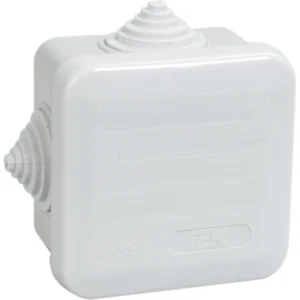 IEK Коробка распаячная КМ41236 для открытой проводки 70х70х40мм IP44 (RAL 7035, 4 гермоввода, защелкивающаяся крышка) - UKOZ11-070-070-040-K41-44 IEK Коробка распаячная КМ41236 для открытой проводки 70х70х40мм IP44 (RAL 7035, 4 гермоввода, защелкивающаяся крышка) - UKOZ11-070-070-040-K41-44
