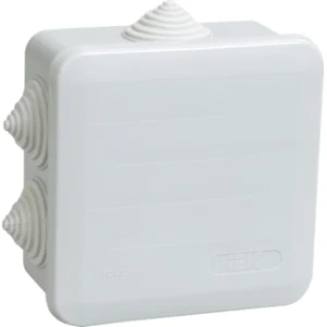 IEK Коробка распаячная КМ41255 для открытой проводки 100х100х50мм IP44 (RAL 7035, 6 гермовводов, защелкивающаяся крышка) - UKOZ11-100-100-050-K41-44 IEK Коробка распаячная КМ41255 для открытой проводки 100х100х50мм IP44 (RAL 7035, 6 гермовводов, защелкивающаяся крышка) - UKOZ11-100-100-050-K41-44